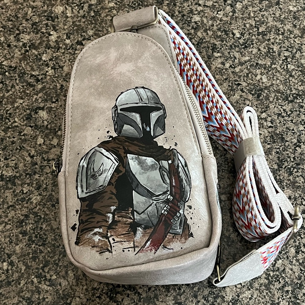 HAND PAINTED Galactic Hero Sling bag!!!  BNWT!!